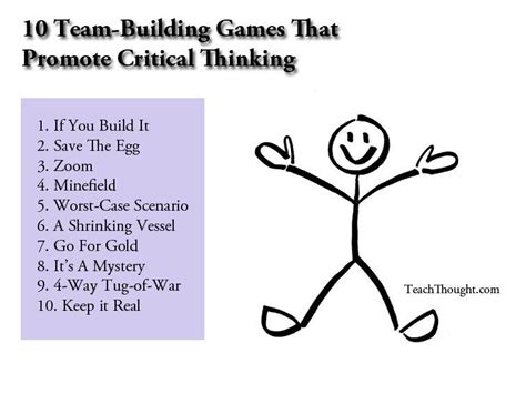 Team Building Games That Promote Critical Thinking Team Building