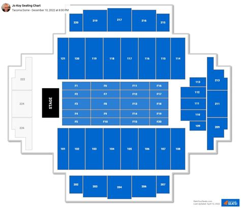 Tacoma Dome Seating Chart