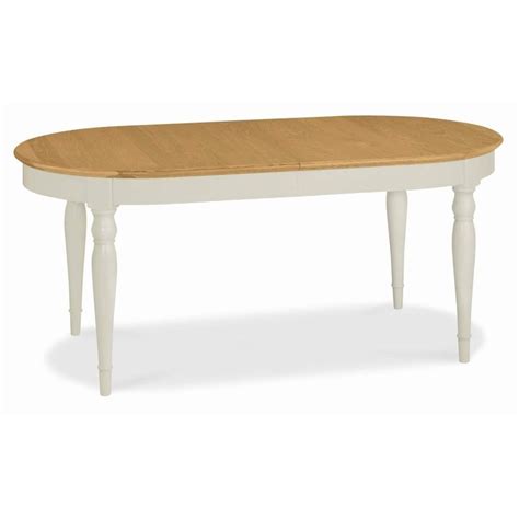 Kelburn furniture lyon small extending dining table in light oak matt lacquer. Extending Dining Table Light Oak Oval Top Grey Finish ...