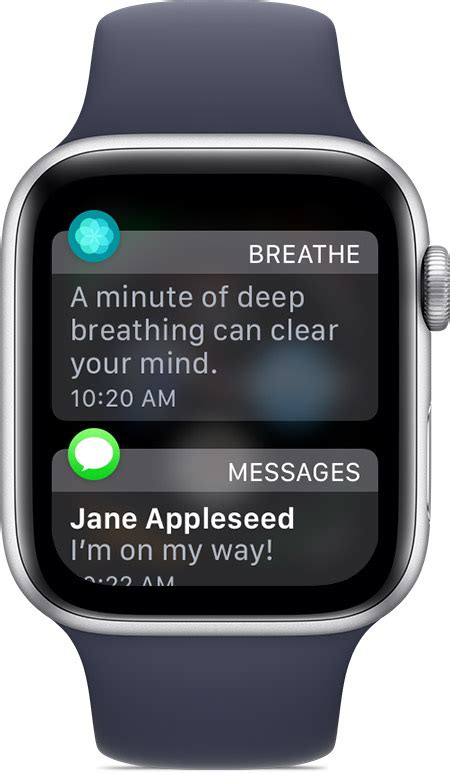 Get up to speed on the day ahead with a little help from siri. Notifications on your Apple Watch - Apple Support