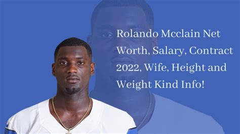 Rolando Mcclain Net Worth Salary Contract 2022 Wife Height And
