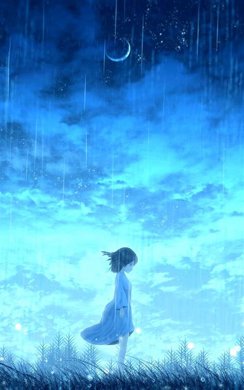 Girl Rain Anime The Wallpaper