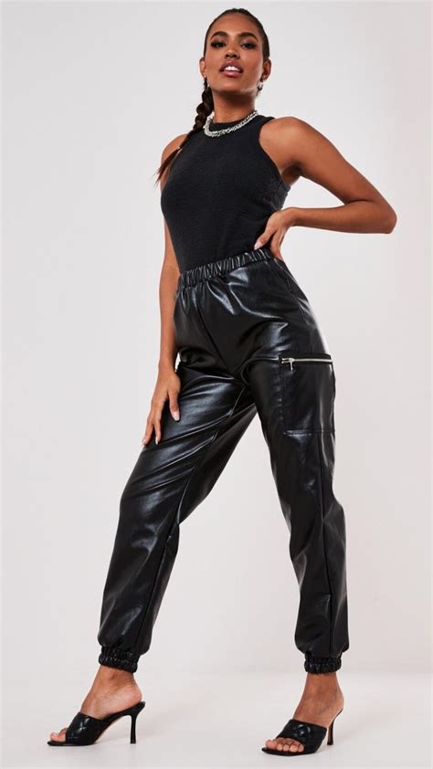 a guide to finding the best leather joggers leather pants joggers outfit jogger pants outfit