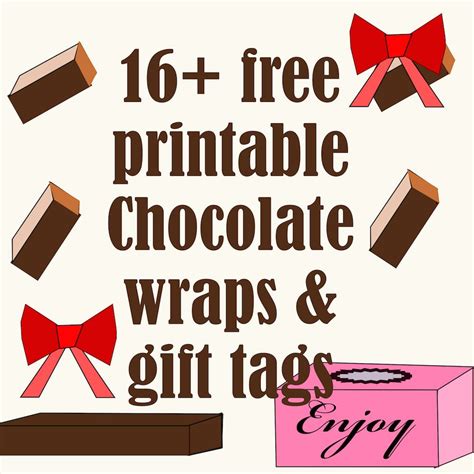 You just need to know where to look. Free printable chocolate gift tags and wraps - Schokoladen ...
