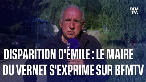Disparition d Émile François Balique maire du Vernet s exprime sur BFMTV