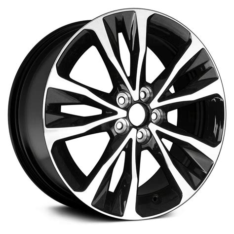 For Toyota Corolla 17 18 Alloy Factory Wheel 5 V Spoke Black W Machined
