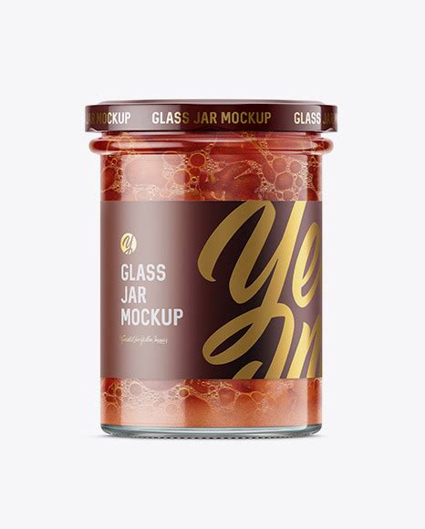 Download Free Round Glass Jar With Clamp Lid Mockups - Free Mockups Template