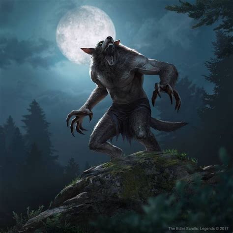 By Kangjason Every Day Is Halloween In 2020 Werewolf Art Skyrim