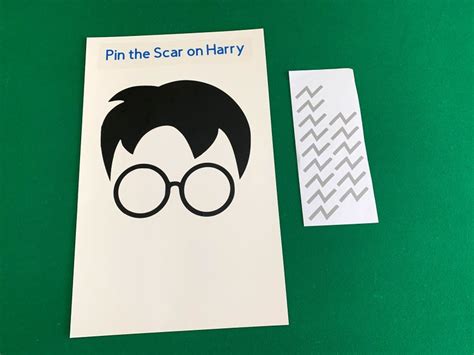 Harry Potter Pin The Scar On Harry Game Decal Set Etsy