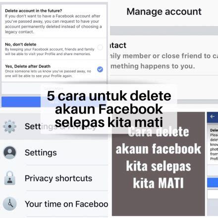 Cara Untuk Delete Akaun Facebook Melalui Akaun Lain