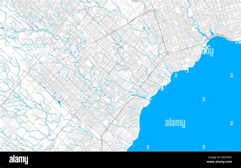 Rich Detailed Vector Area Map Of Mississauga Ontario Canada Map