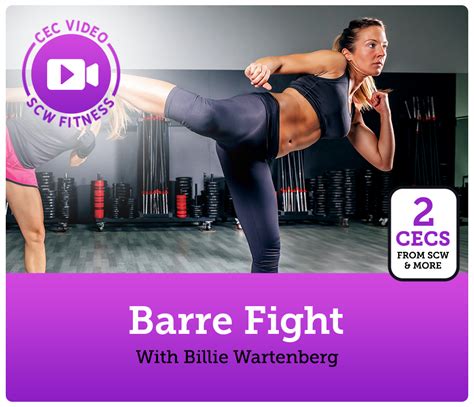 CEC Video Course Barre Fight SCW Fitness Education Store
