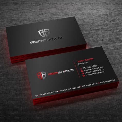 Here are top 6 business card trends in 2020. Design a Business Card for an innovative Cyber Security ...