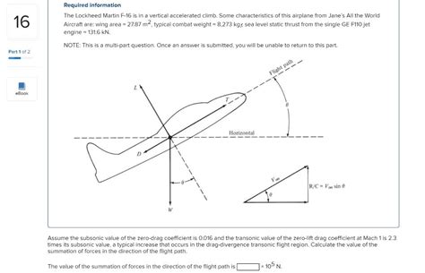 Solved 16 Required Information The Lockheed Martin F 16 Is