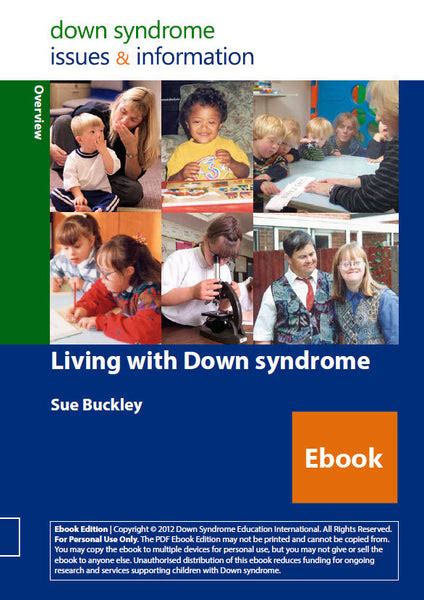 Living With Down Syndrome Pdf Ebook Down Syndrome Education Usa