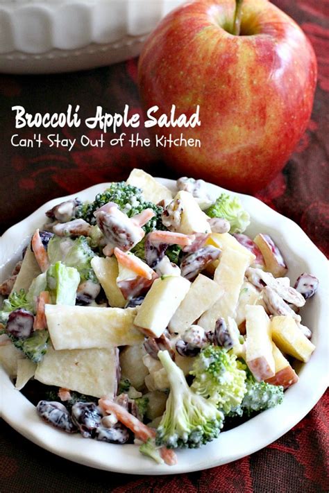 Drain broccoli and let cool. Broccoli Apple Salad - Can't Stay Out of the Kitchen