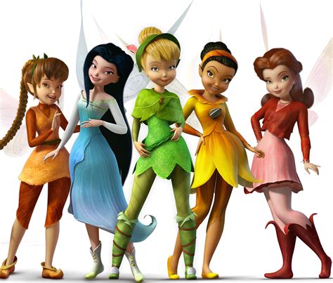 Fawn Silvermist Tinkerbell Iridessa And Rosetta Disney Fairies