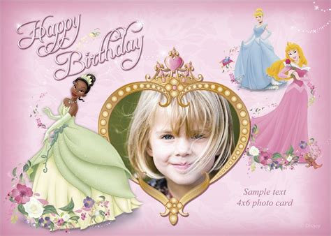 Disney Princess Birthday Card Printable Free Happy Birthday