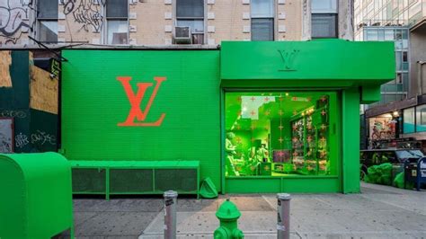 Louis Vuitton Opens Green Pop Up Store In New York