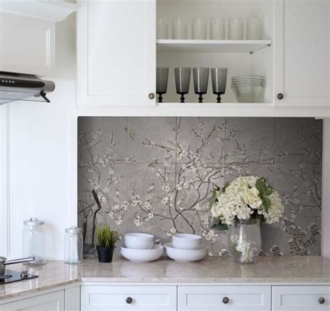 Cherry Blossoms Tile Mural Stoneimpressions Natural Stone Tiles