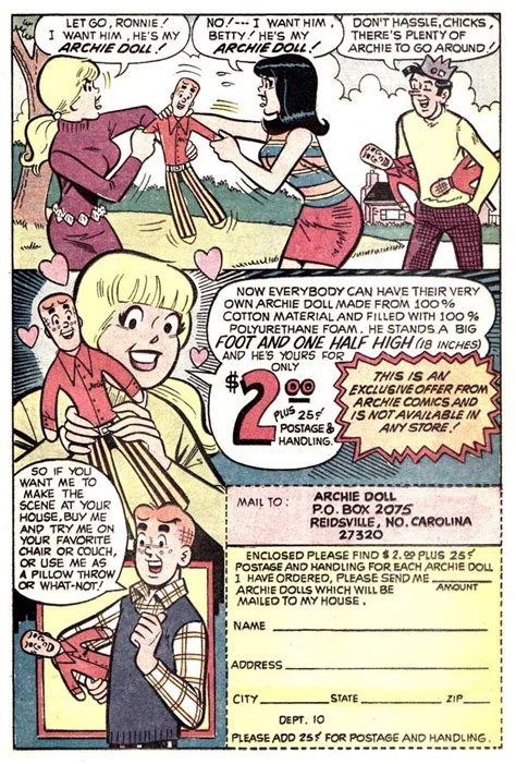 Vintage Archie Doll Advertisement 1972 Vintage Advertisements