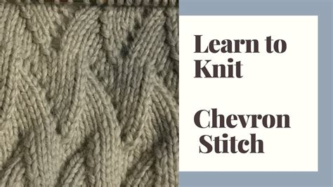 Learn To Knit Chevron Stitch Step By Step Tutorial Youtube