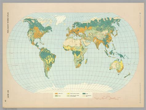Land Use. Pergamon World Atlas. - David Rumsey Historical Map Collection