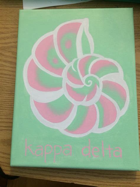 The Symbol Of Kappa Delta Is The Nautilus Shell Kappa Delta Crafts