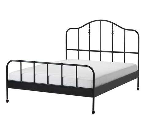Sagstua Bed Frame Black Queen Ikea In 2021 Iron Bed Frame Bed