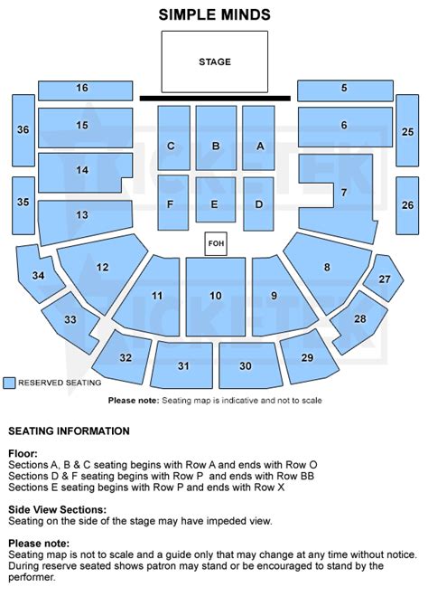 In the entrance hall you will find color signage to the seats. Map Of Margaret Court Arena Seating : Event Info ...