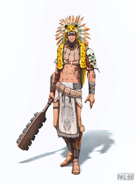 Mexican Warrior By Namh Rpg Character Character Portraits Fantasy