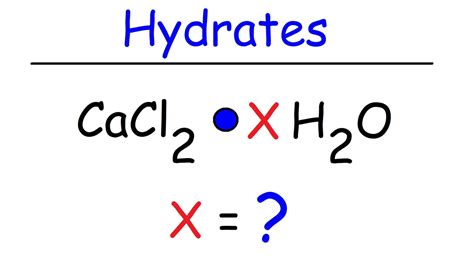 How To Find The Empirical Formula Of A Hydrated Ionic Compound Youtube