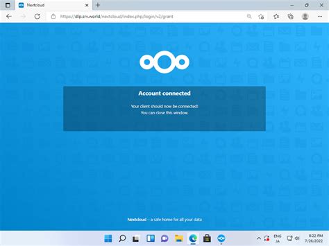 CentOS Stream NextCloud Access Via Desktop Client Server World