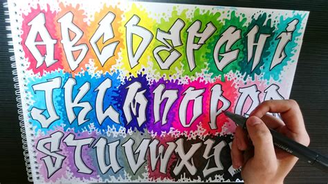 Resultado de imagen para abecedario graffiti | Graffiti alphabet, Graffiti lettering, Graffiti font