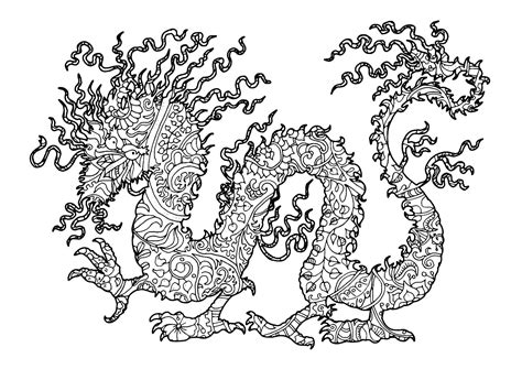 Dragon Complex Vera Dragons Adult Coloring Pages