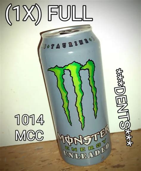 Rare Dents Monster Energy Drink Unleaded 1014 Mcc 1x Full