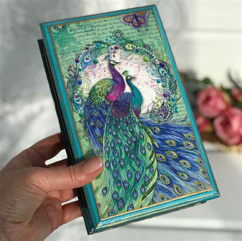 Peacock Jewelry Box Christmas Unique T For Women Peacock Etsy