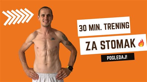 30min Trening Za Stomak Youtube