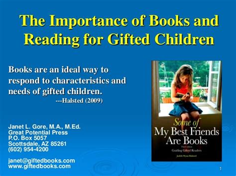 The Importance Of Reading For Ted Children