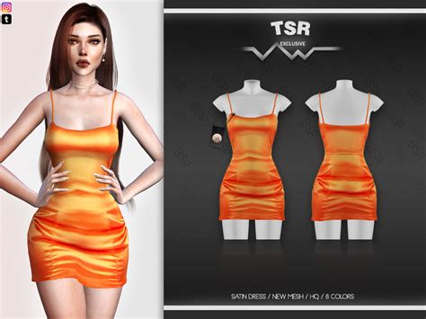 The Sims Resource Satin Dress Bd540