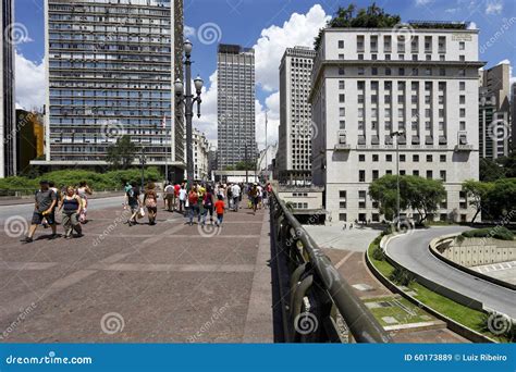 viaduto do cha in sao paulo brazil editorial stock image image of financial built 60173889