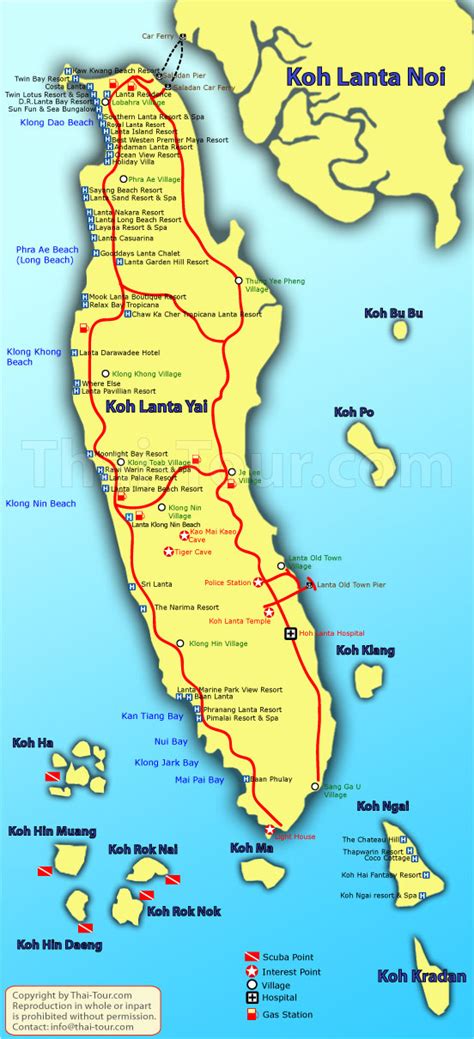 Koh Lanta Tourist Map Koh Lanta • Mappery