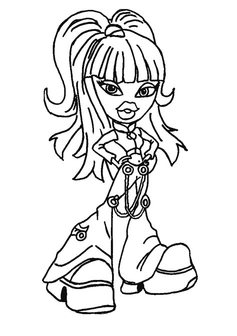 Free Printable Bratz Coloring Pages For Kids