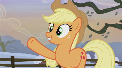 Image Applejack Points Toward The Presents S5e20png My Little Pony