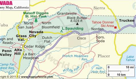 Map Of Placer County Ca Maping Resources