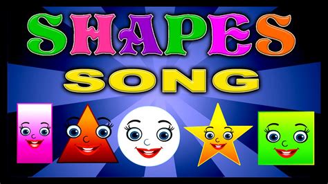 Shapes Song For Children Shapes Rhymes For Kids Learn Shapes For