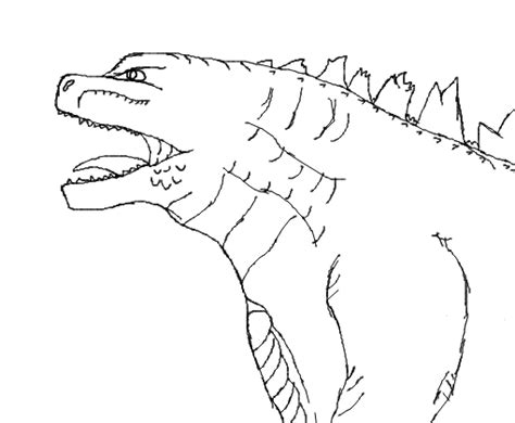 Desenhos De Executando Godzilla Para Colorir E Imprimir