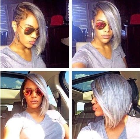 Maybe you would like to learn more about one of these? Brief Bob Hair with Layered Bangs for Black Women | Shaved ...