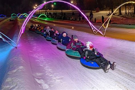 Mansfields Snow Trails Offers After Dark Glow Snow Tubing This Winter