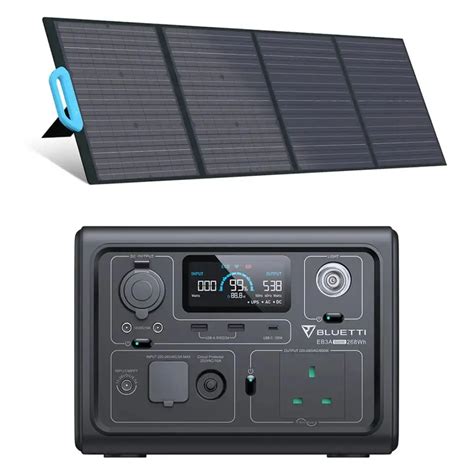 Bluetti Eb3a Pv200 Solar Panel Solar Generator